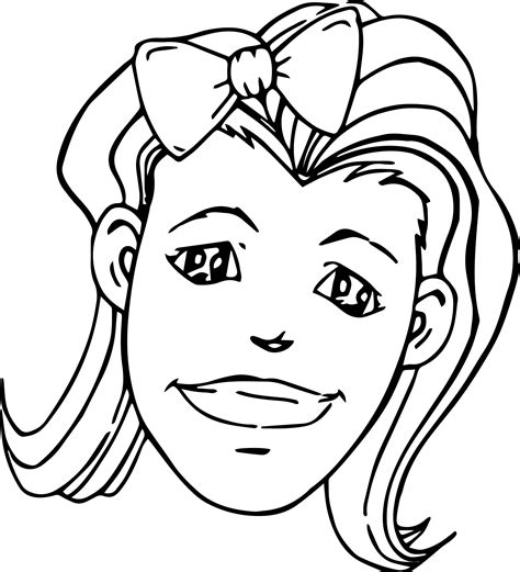 woman face coloring pages wecoloringpagecom