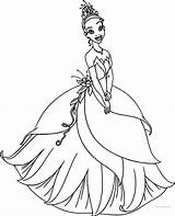 Coloring Princess Frog Dress Disney Pages Wecoloringpage sketch template