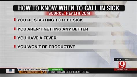when should you call in sick