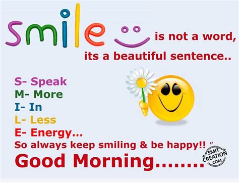 Good Morning Smile Pictures And Graphics Smitcreation