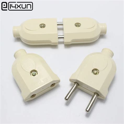 pairs    pin ac eu male female electrical socket plug  extended power cord