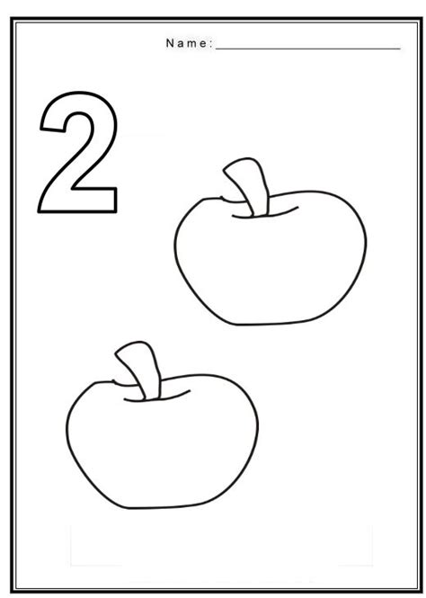 number  coloring page coloring pages