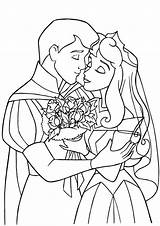 Coloring Prince Pages Princess Sleeping Beauty Disney Wedding Handsome Color Dress Popular Printable Book Getcolorings Choose Board Books Advertisement sketch template