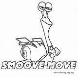 Turbo Smoove Move Coloring Colouring Character Film Movie Cool sketch template