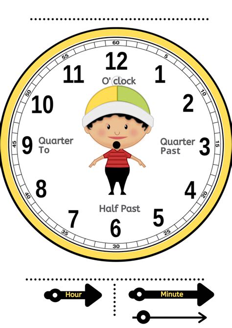 clock activities  printable learning clocks diy cardboard clock