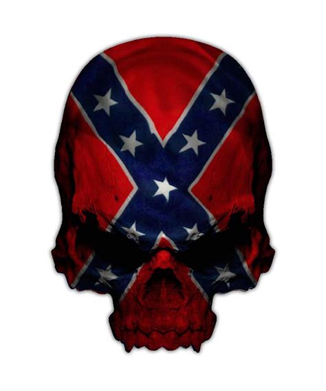 rebel flag skull decal vintage usa confederate sticker