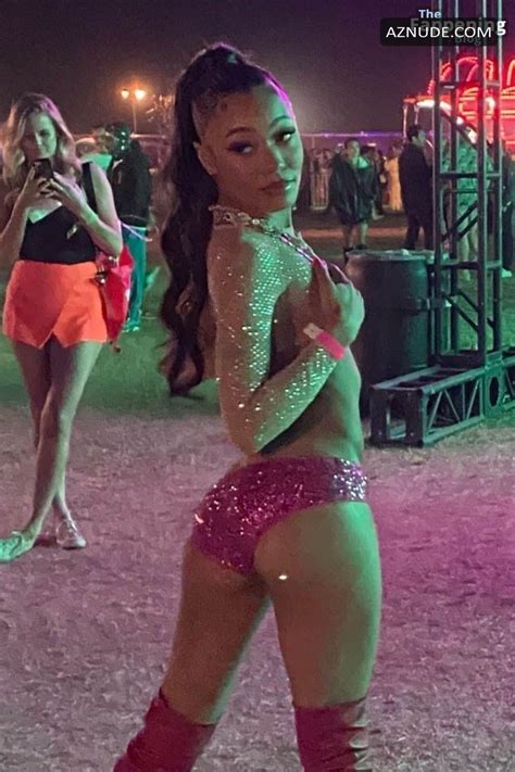 Coi Leray Flaunts Her Sexy Assets At Neon Carnival Party Aznude