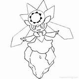 Pokemon Diancie Cosmog Lineart Xcolorings 800px sketch template