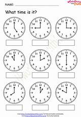 Clock Preschool sketch template