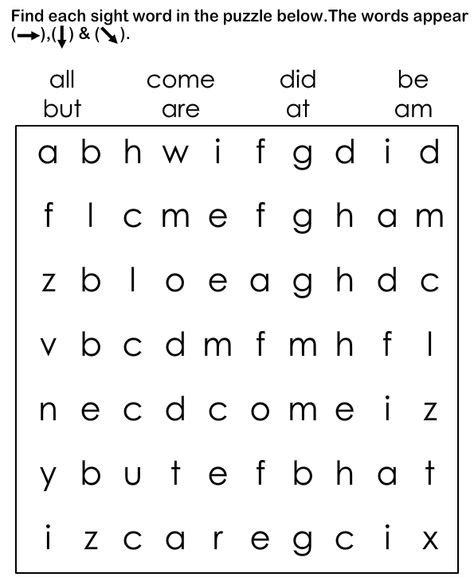 sight word worksheets esl efl worksheets kindergarten worksheets