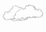 Nuvens Colorir Nuvem Desenhos Coloringcity sketch template