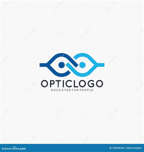 optic glasses logo design vector stock vector illustration  frame design