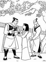Coloring Pages Mulan sketch template