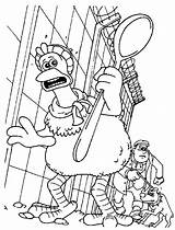 Chicken Run Coloring Pages Printable Getcolorings sketch template