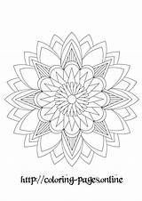 Mandala Pointed sketch template
