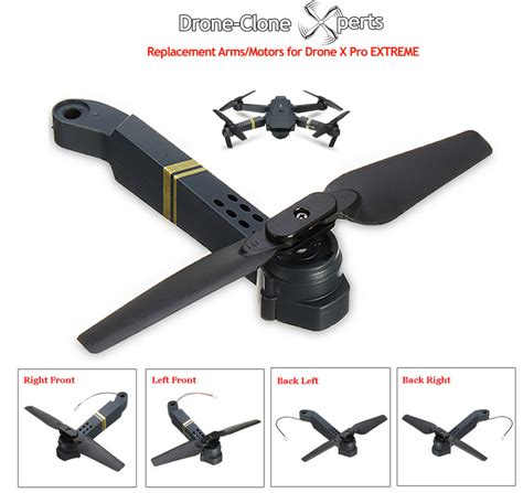 drone clone xperts drone  pro extreme spare parts axis arms  mo
