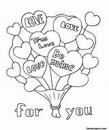 Christian Coloring Pages Valentines Printable Valentine Color Getcolorings sketch template