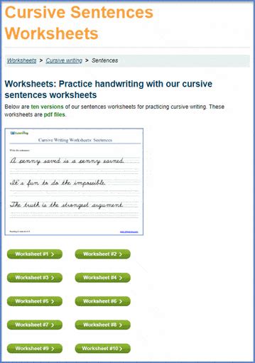 better cursive writing worksheets and navigation k5 learning