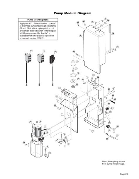 pump module diagram braun millennium  user manual page