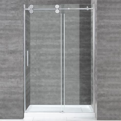 ove decors sydney polished chrome          frameless sliding shower door