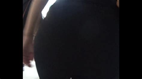thong pantyline on big ass of a milf voyeur videos