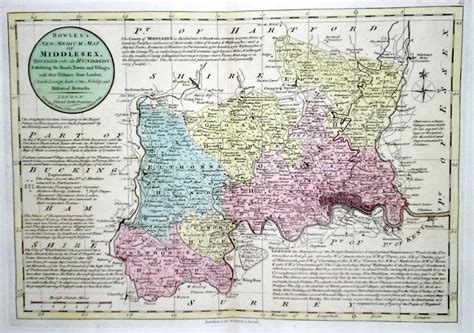 Antique Maps Of Middlesex