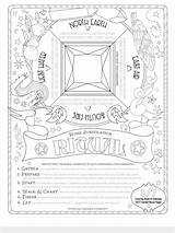 Coloring Pages Book Grimoire Witch Choose Board sketch template