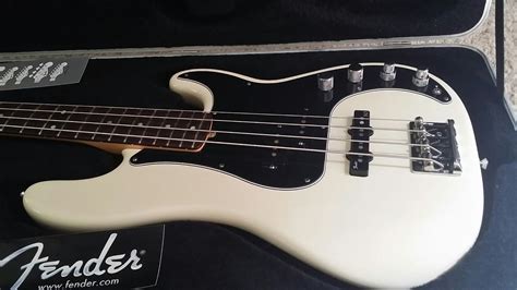 fender american deluxe active pj precision bass  reverb