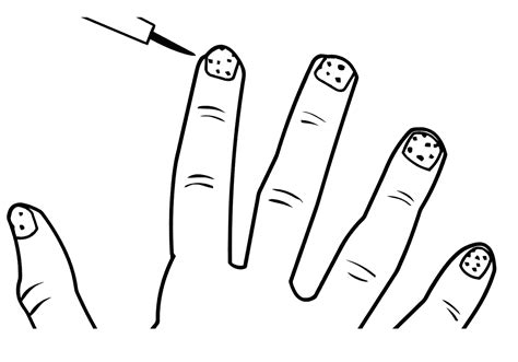 nails coloring pages coloring home