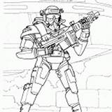 Futuristas Guerras Soldado sketch template