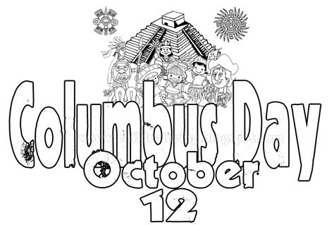 october  columbus day coloring child coloring