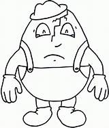 Humpty Dumpty Coloring Clipart Pages Cliparts Clip Printable Library Broken Popular Gif sketch template