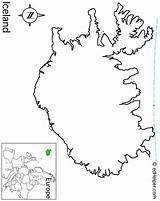 Map Iceland Name Outline Worksheets Choose Board Edhelper Geography Icelandic sketch template