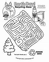 Earth Coloring Recycling Kids Pages Printable Worksheets Maze Recycle Sheet Mazes Activity Sheets Save Spookley Activities Colouring Bin Easy Clipart sketch template