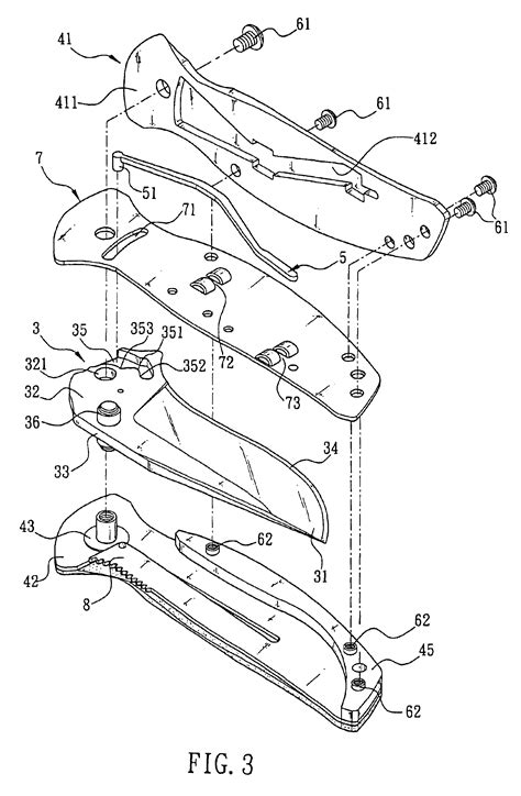 patent  folding knife structure google patents