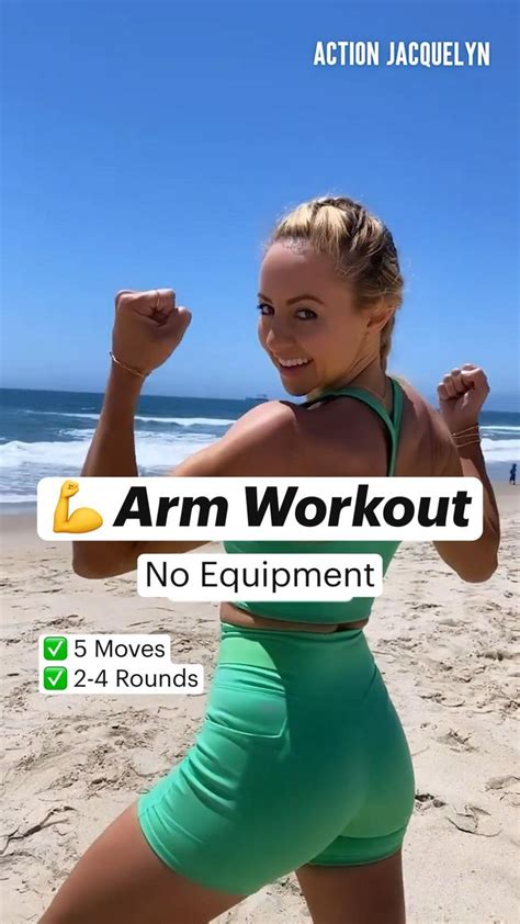Arm Workout For Women No Equipment Action Jacquelyn Upper Body