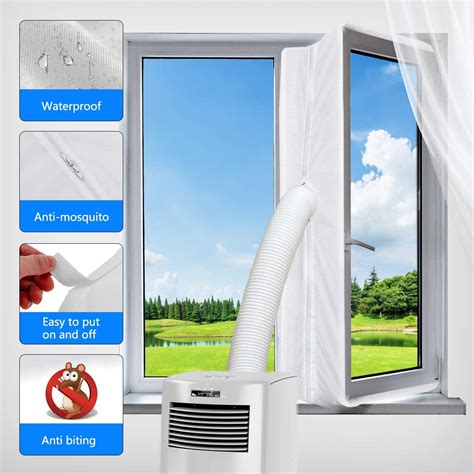 amazoncom aozzy portable air conditione window seal cm waterproof portable ac window seal