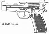 Sauer 9mm P226 Credit Carinteriordesign sketch template