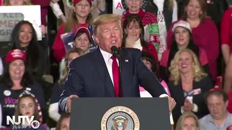 president trump claims tens  thousands  people   wildwood rally youtube