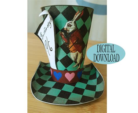mad hatter hat printable template