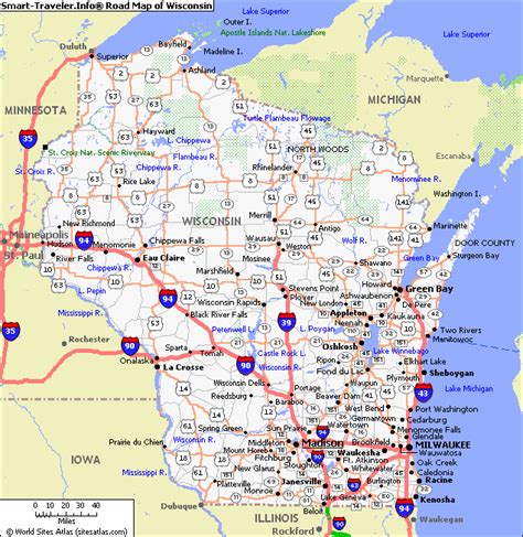 state map  wisconsin