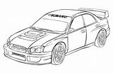 Subaru Coloring Pages субару Car Cars Kids sketch template