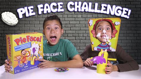 Pie Face Challenge Messy Whipped Cream In The Face Game