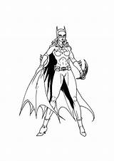 Batgirl Coloring Pages Kids Weapon Throw Ready Her Color Colorear Print Getcolorings Printable Coloringtop sketch template