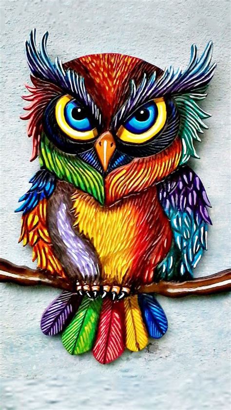 images colorful owls pictures google search   colorful owl