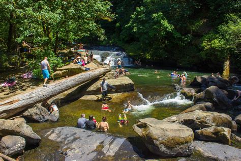 Triangle Lake Rock Slides And Swimming Hole Aei Activities