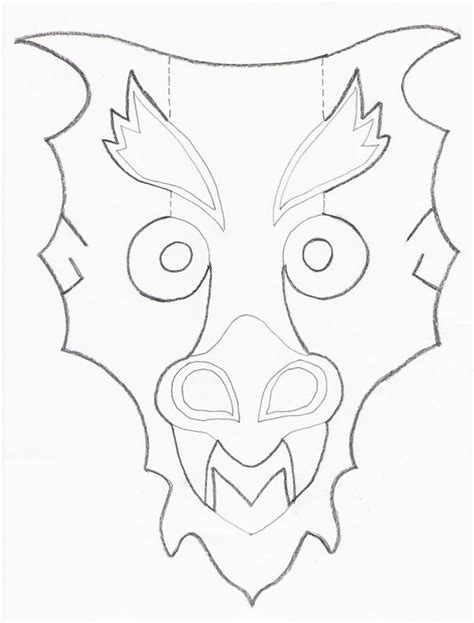 dragon mask template  codenameeternity  deviantart