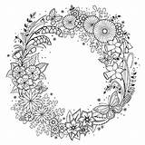 Coloring Pages Canon Johanna Basford Printable Adults Book Fall Flower Adult Floral Books Colouring Wreath Color Exclusive Sheets Mandala Usa sketch template