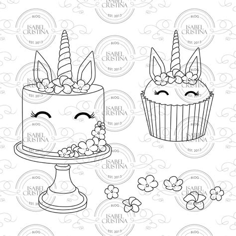 unicorn cake coloring pages pin   stuff  buy