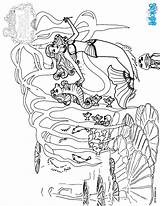 Coloring Pages Barbie Island Princess sketch template
